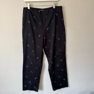 Credo Festive Holiday Christmas Black Pants Size 12
